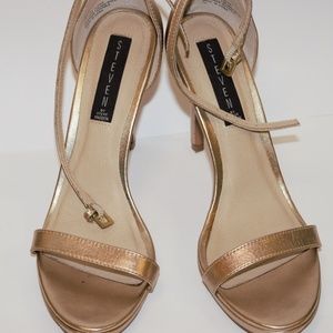 Golden Steven Madden High Heels